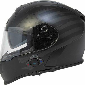 TORC T14 Bluetooth Motorcycle Helmet Flat Black-M